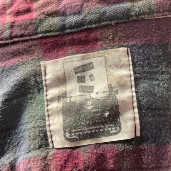 LF- Open back flannel with sequin elbows - Picture 5 of 5